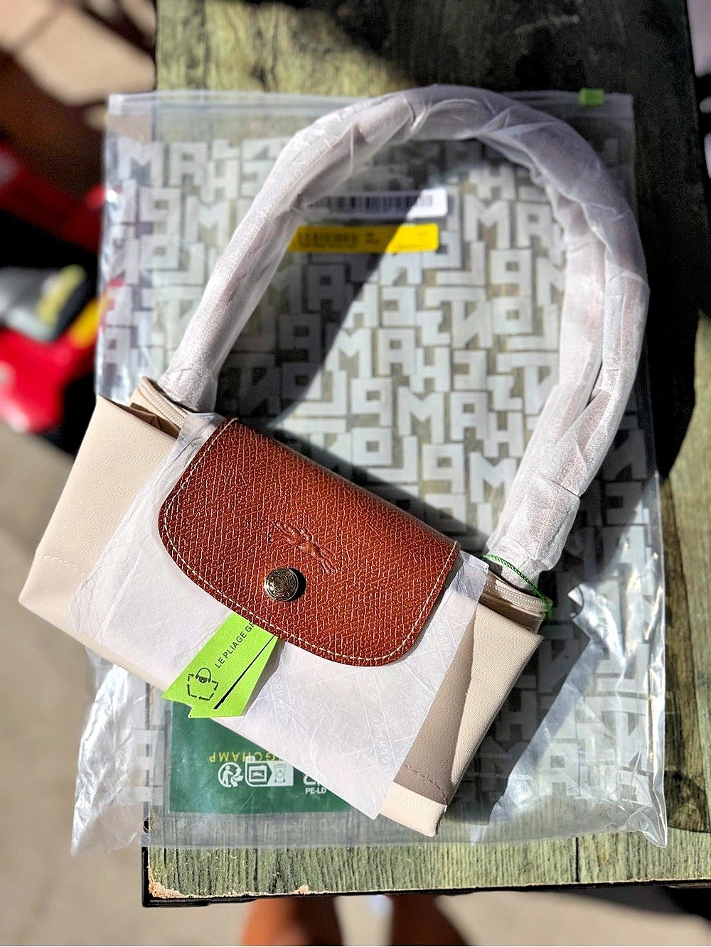 Longchamp Le Pliage Original Shoulder Bag - Chalk / Paper Original Shoulder Bag